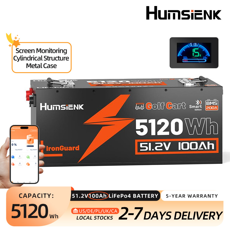 Lifepo4 12V 100Ah Bms Bluetooth - แบตเตอรี่ Humsienk LiFePO4 48V 100Ah สำหรับรถกอล์ฟโดยเฉพาะ