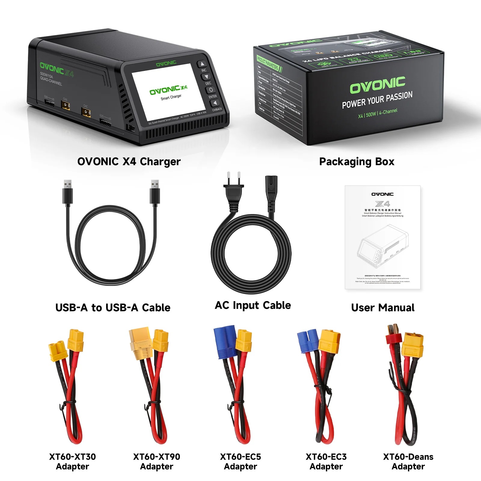 Toolkitrc M6Dac Smart Charger - Ovonic X4 AC500W เครื่องชาร์จแบตเตอรี่ LiPo อัจฉริยะ