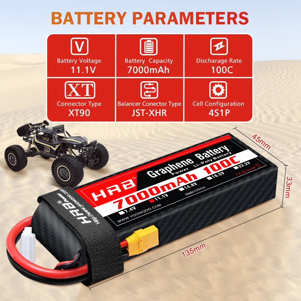 แบตเตอรี่ Graphene 2S 3S 4S 6S - 6S Lipo Battery 22.2V 5000Mah บทวิจารณ์และราคา