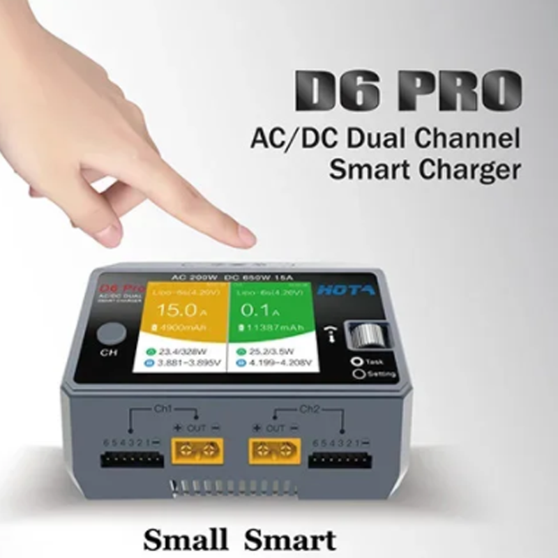HOTA D6 Pro 200W AC 650W DC เค - Hota D6 Pro Dual Lipo Charger บทวิจารณ์และราคา
