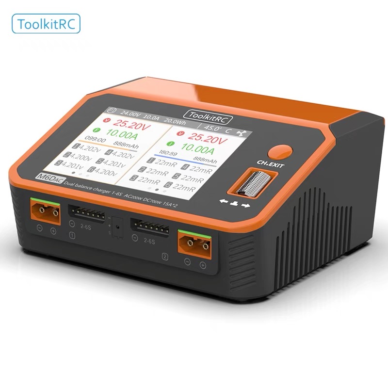ชุดเครื่องมือชาร์จแบตเตอรี่ To - Toolkitrc M6Dac Smart Charger บทวิจารณ์และราคา